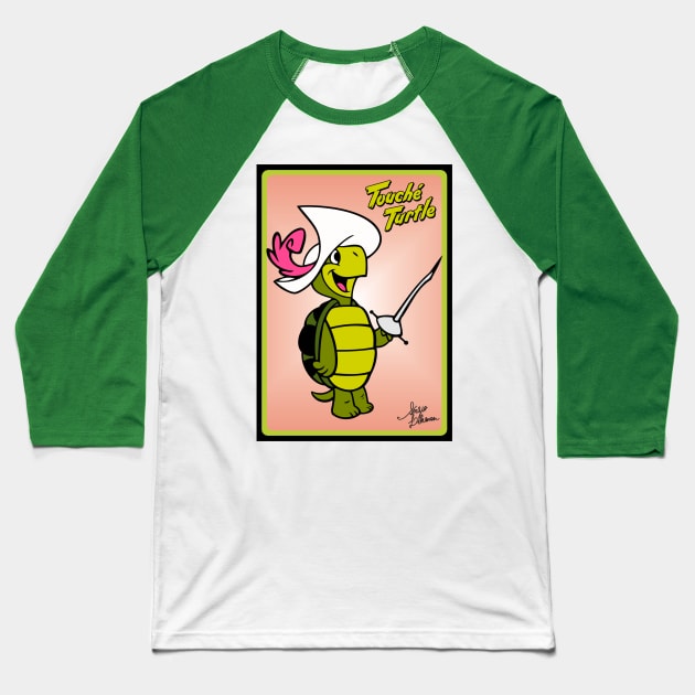 Touche Turtle Baseball T-Shirt by MentolBonBon